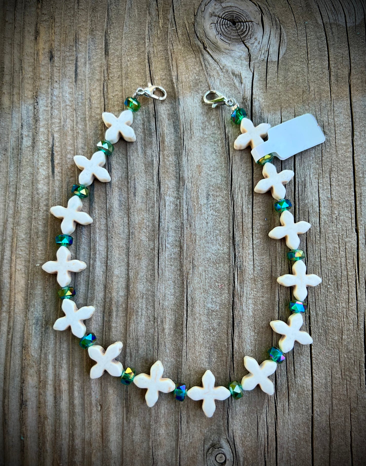 Turquoise flower it hat band