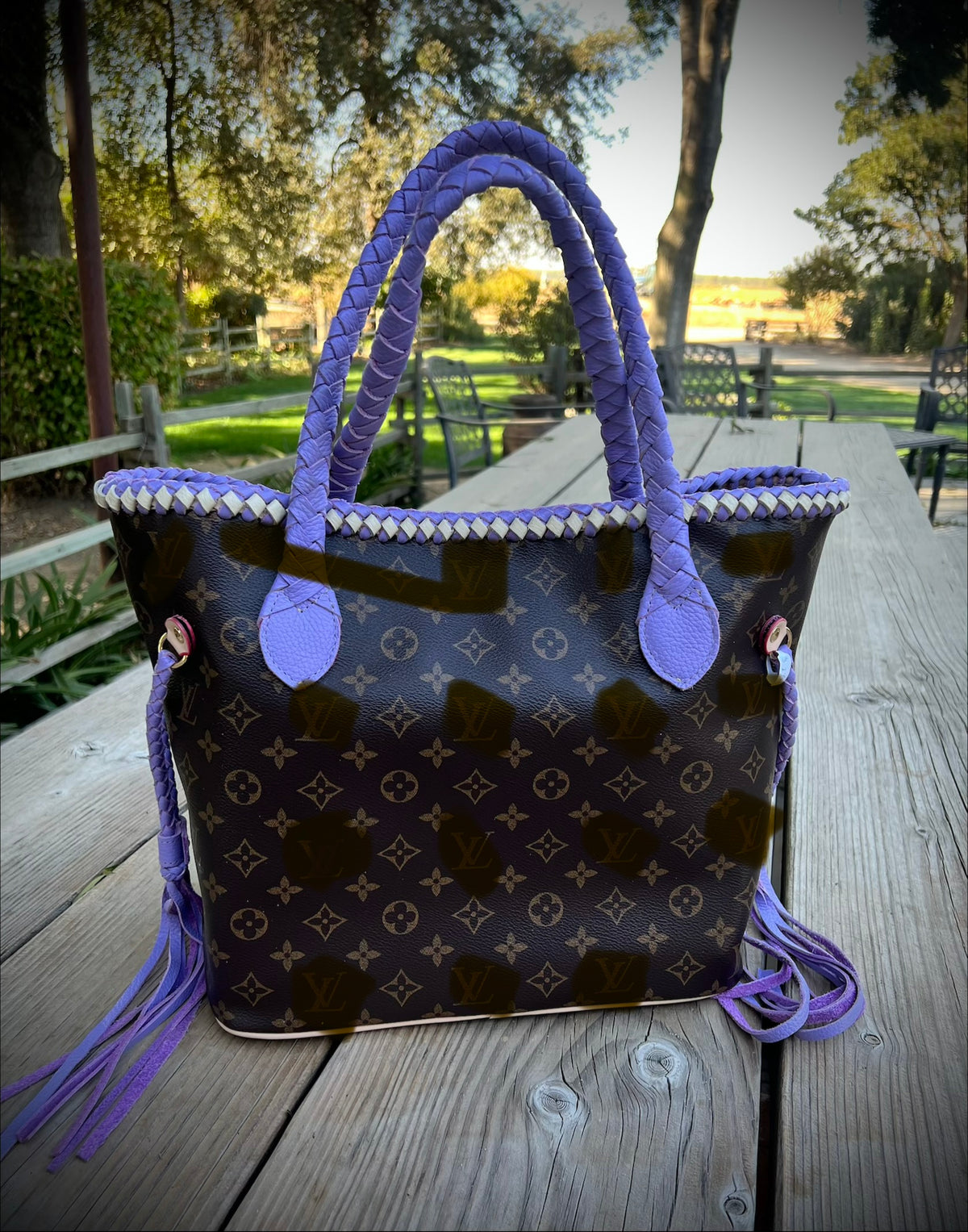 The Lavender Lux Tote (in brown)