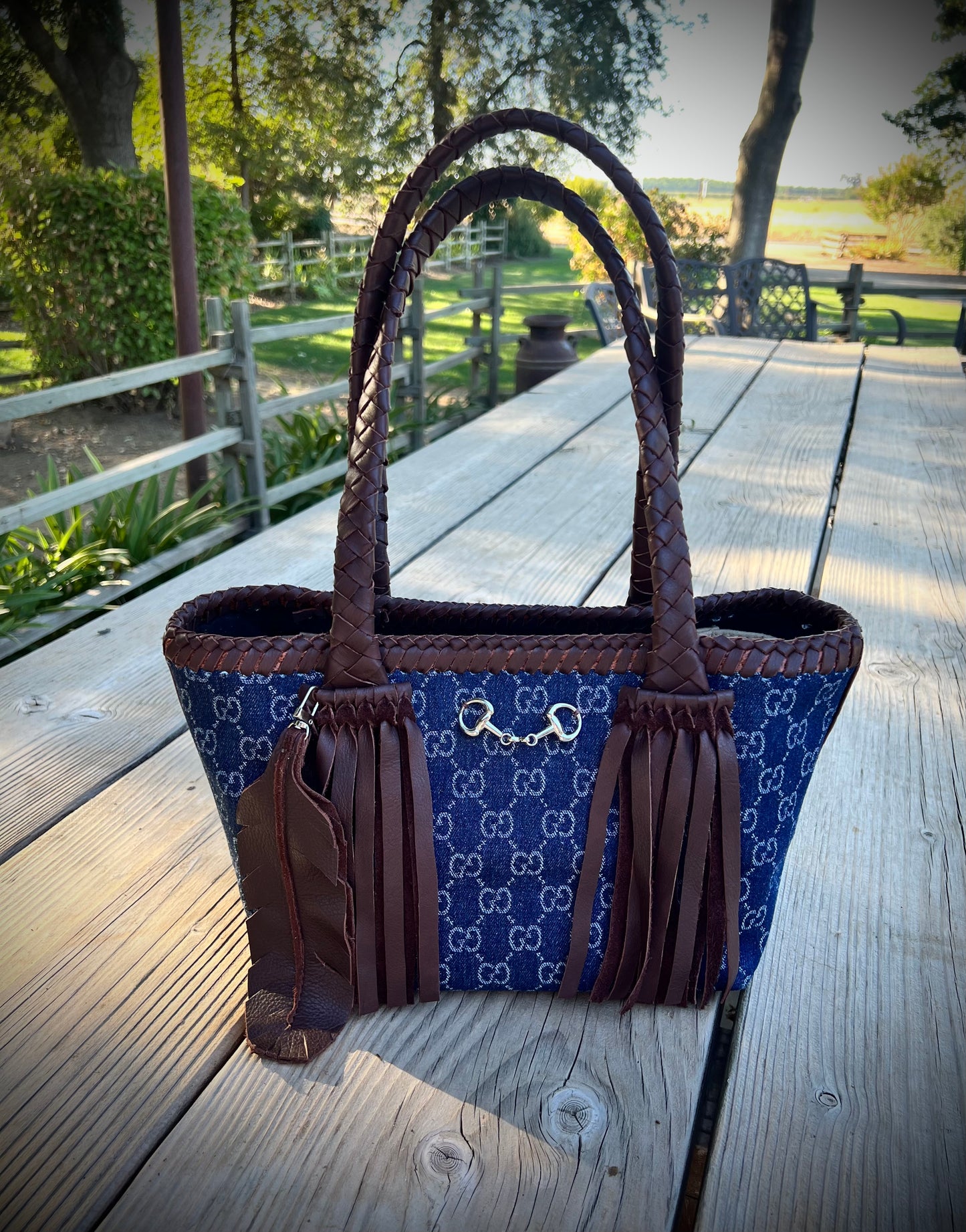 The Whiskey and Indigo Tote