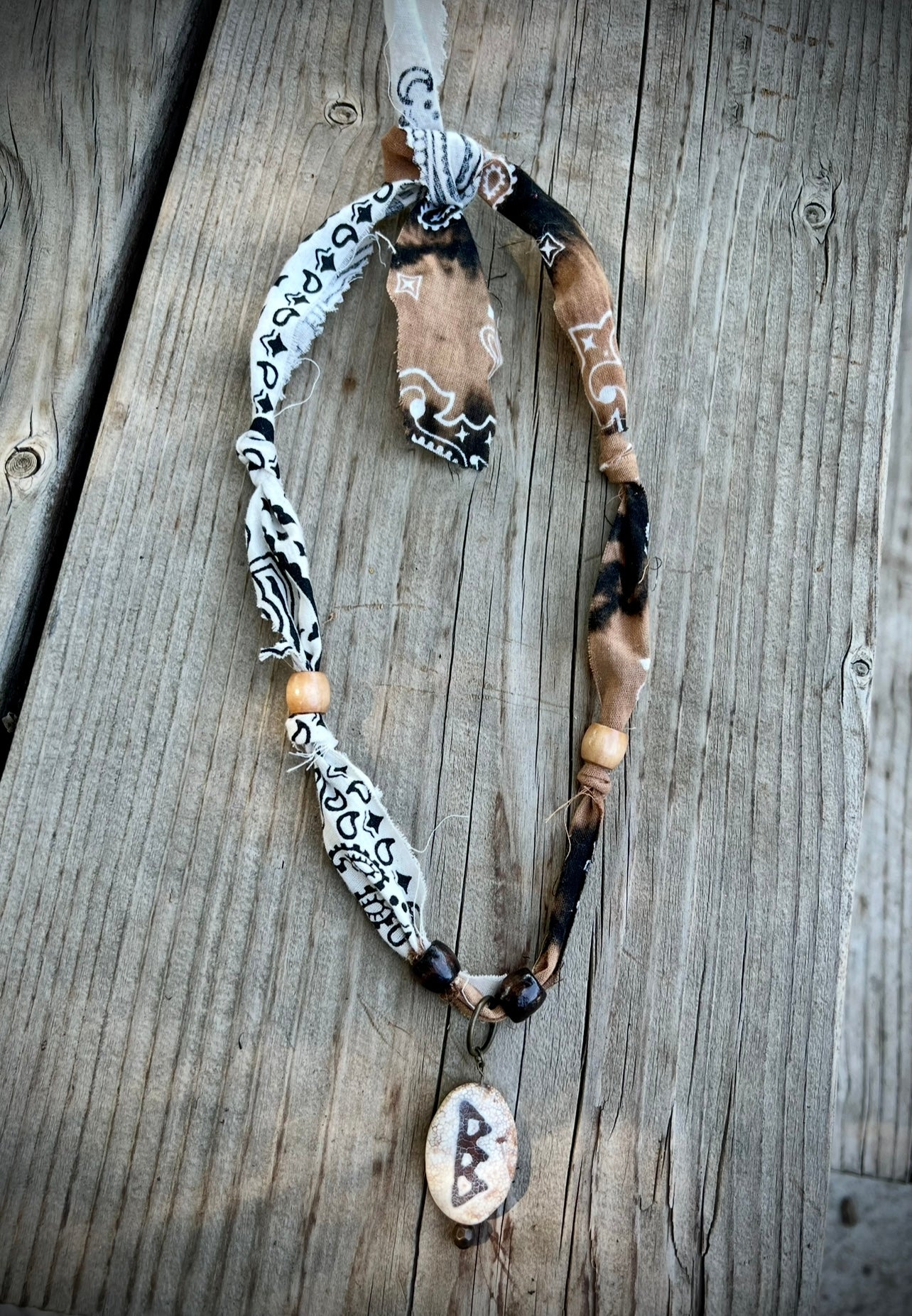 Tribal bandana necklace