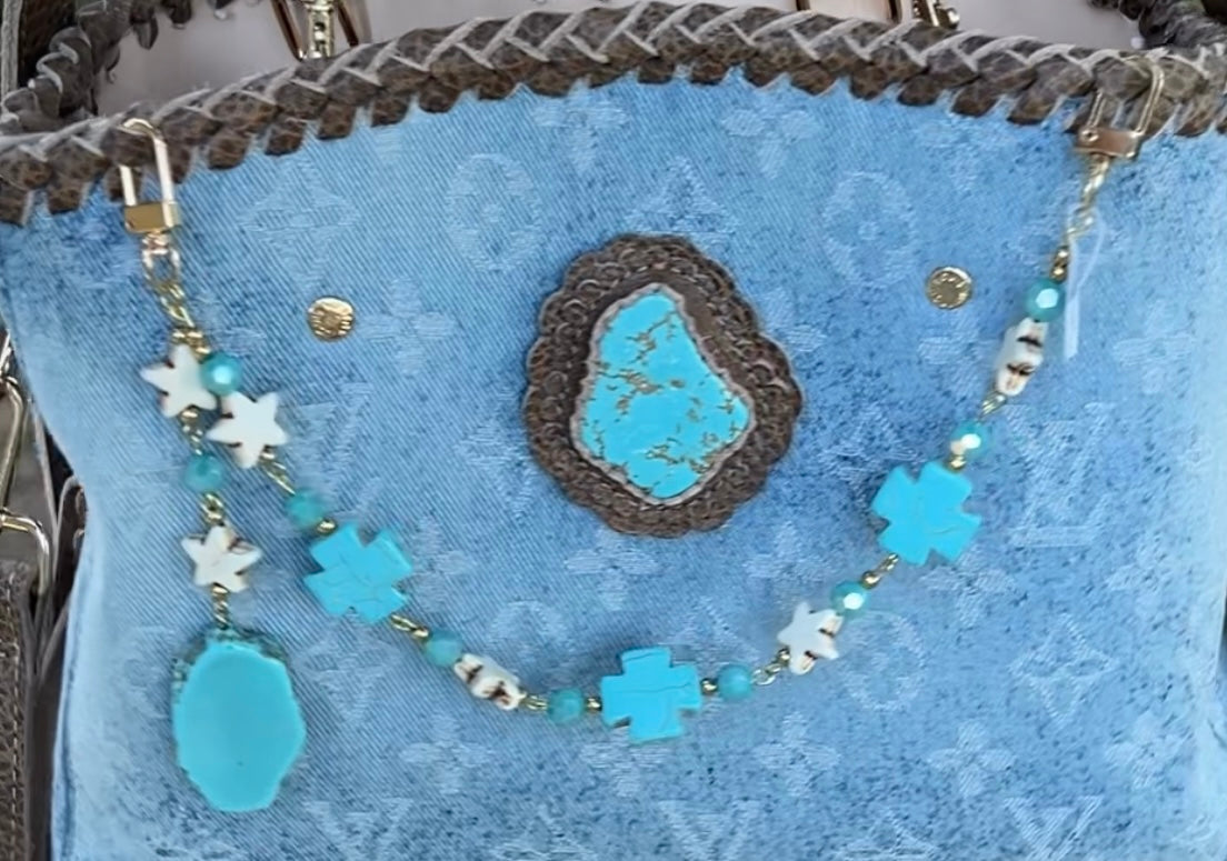 Turquoise Bag Charm