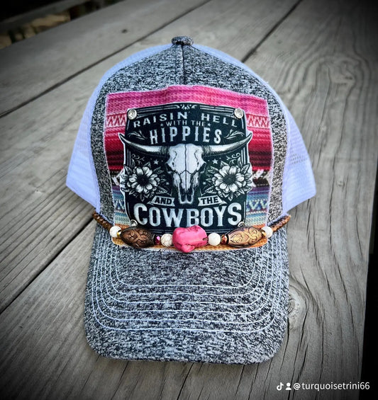Hangin with the hippies and the cowboys hat