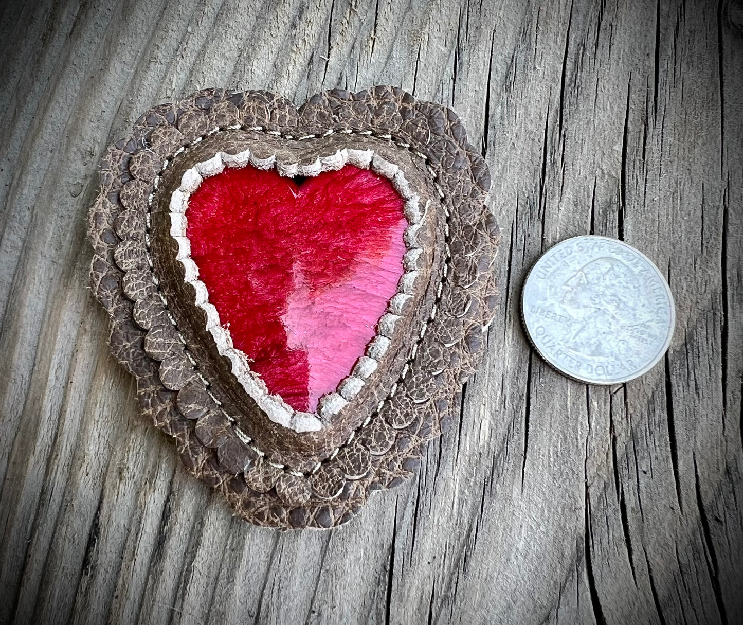 Red heart cabochon