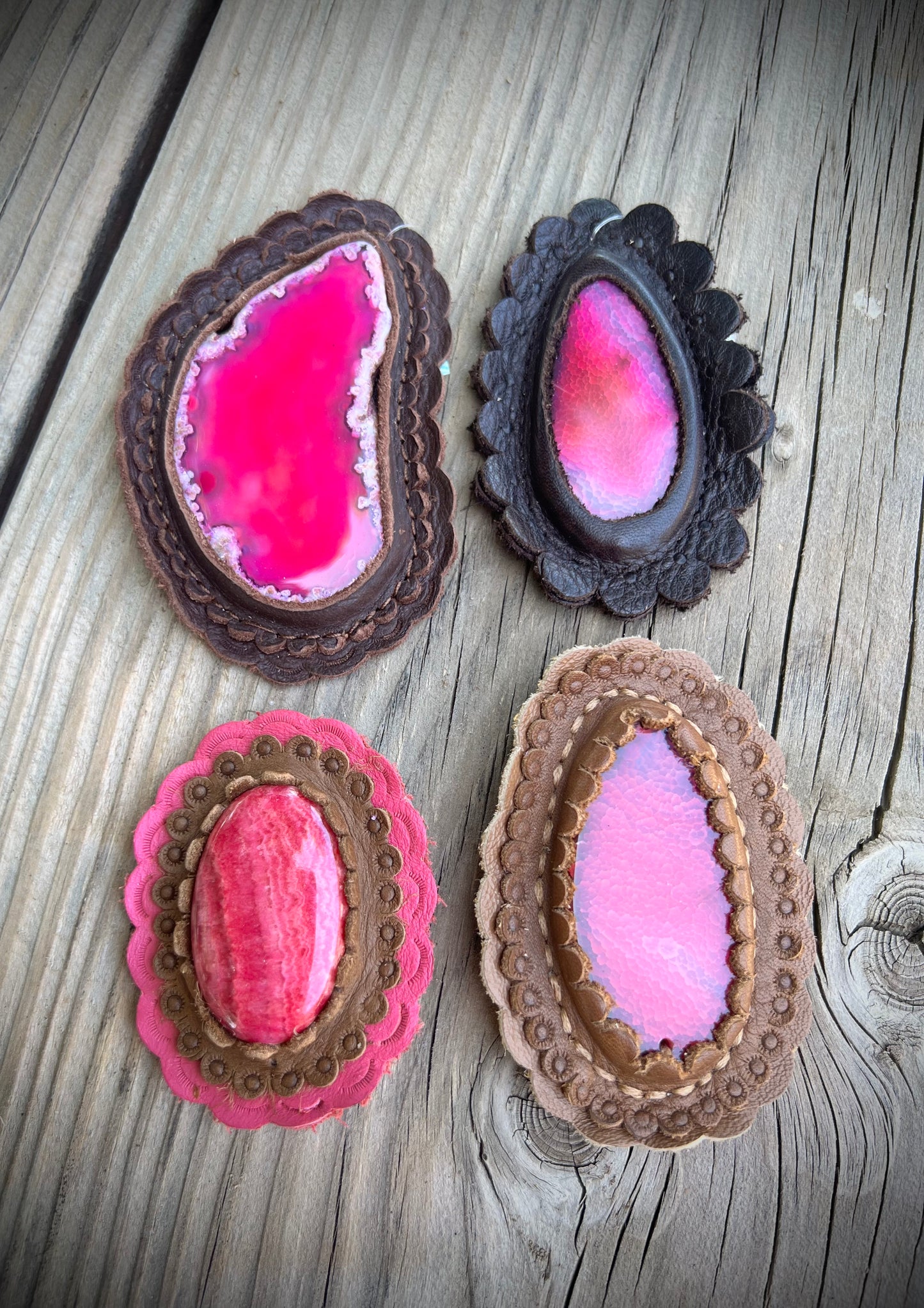 Pink cabochons #6