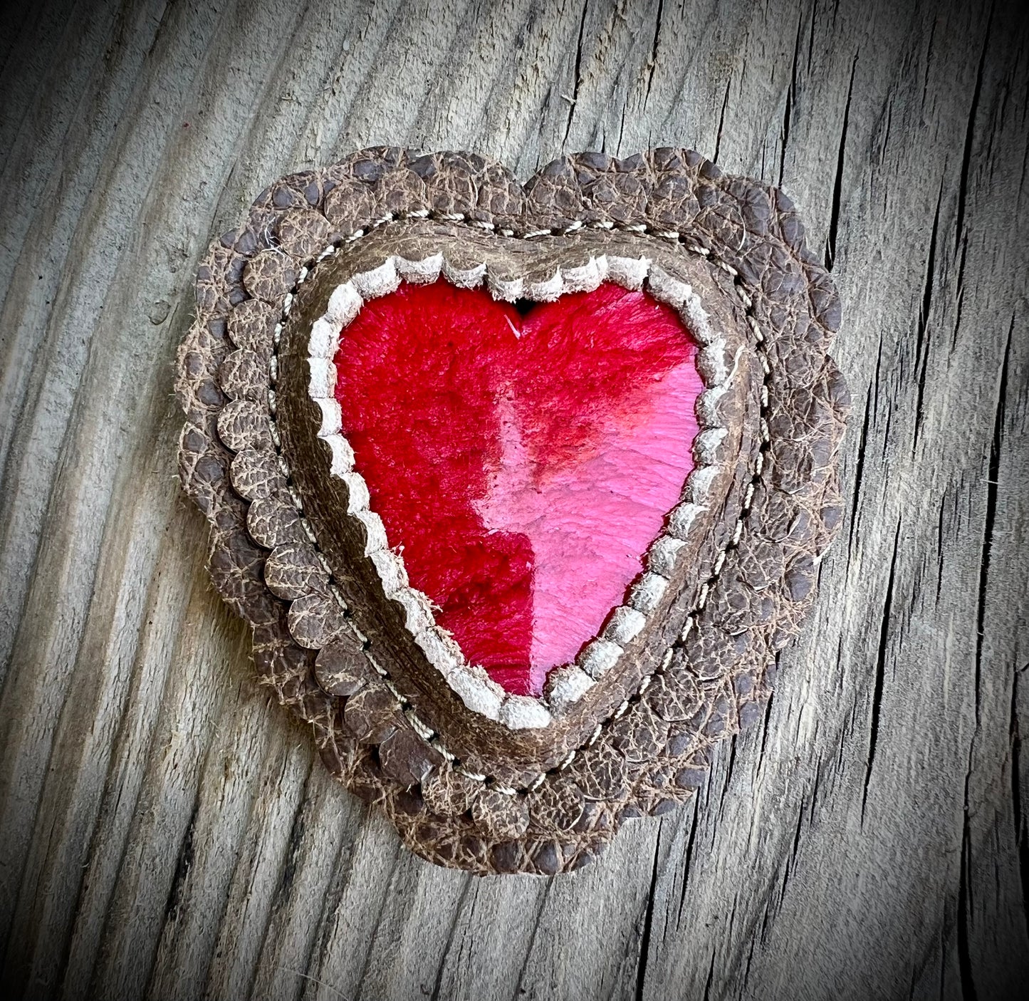 Red heart cabochon