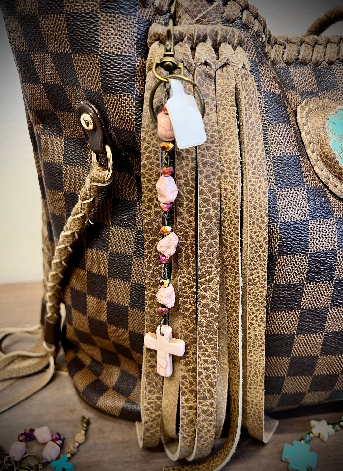 Pretty in pink keychain