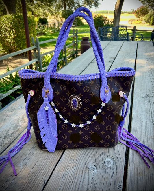 The Lavender Lux Tote (in brown)