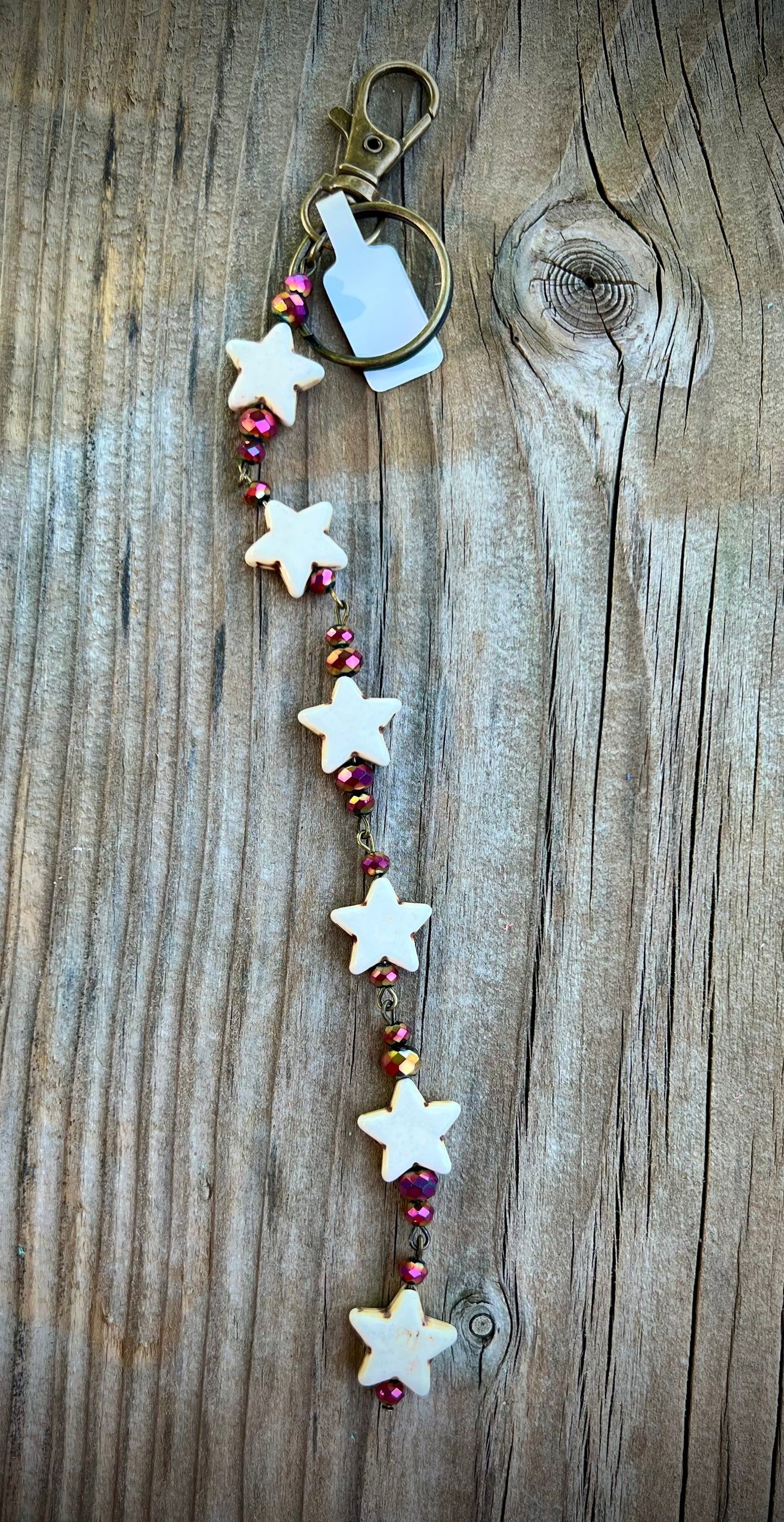 Stars with sparkle key chain