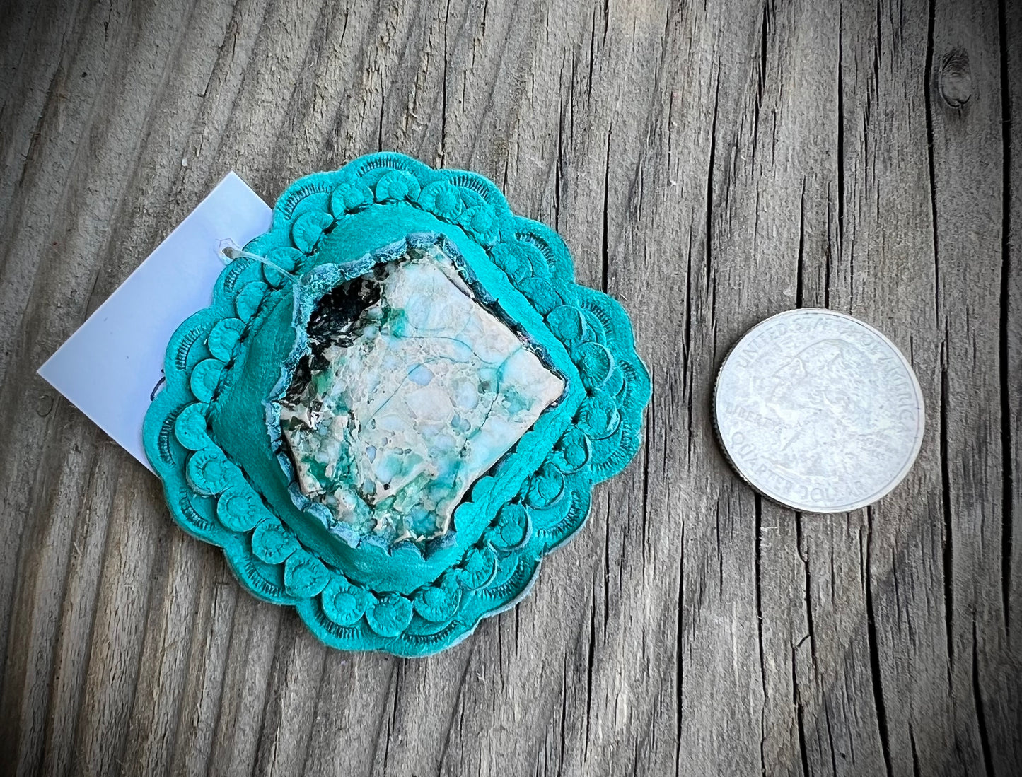 Turquoise slab cabochon