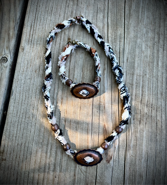 Bandana concho necklace