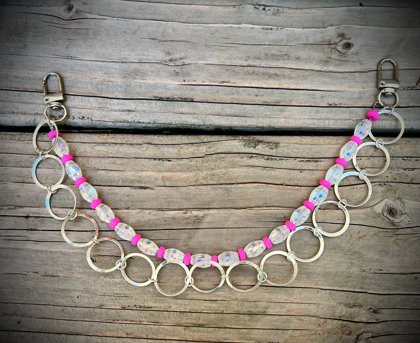 Pink Stardust Purse Charm