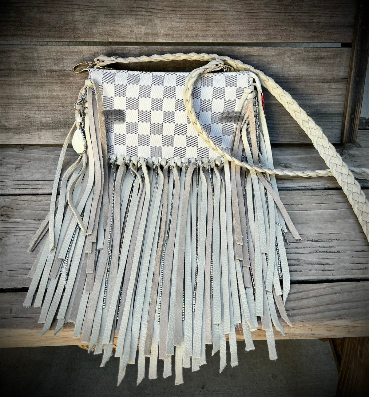 Rhinestone Rodeo ✨
 — One-of-a-Kind Fringe Crossbody