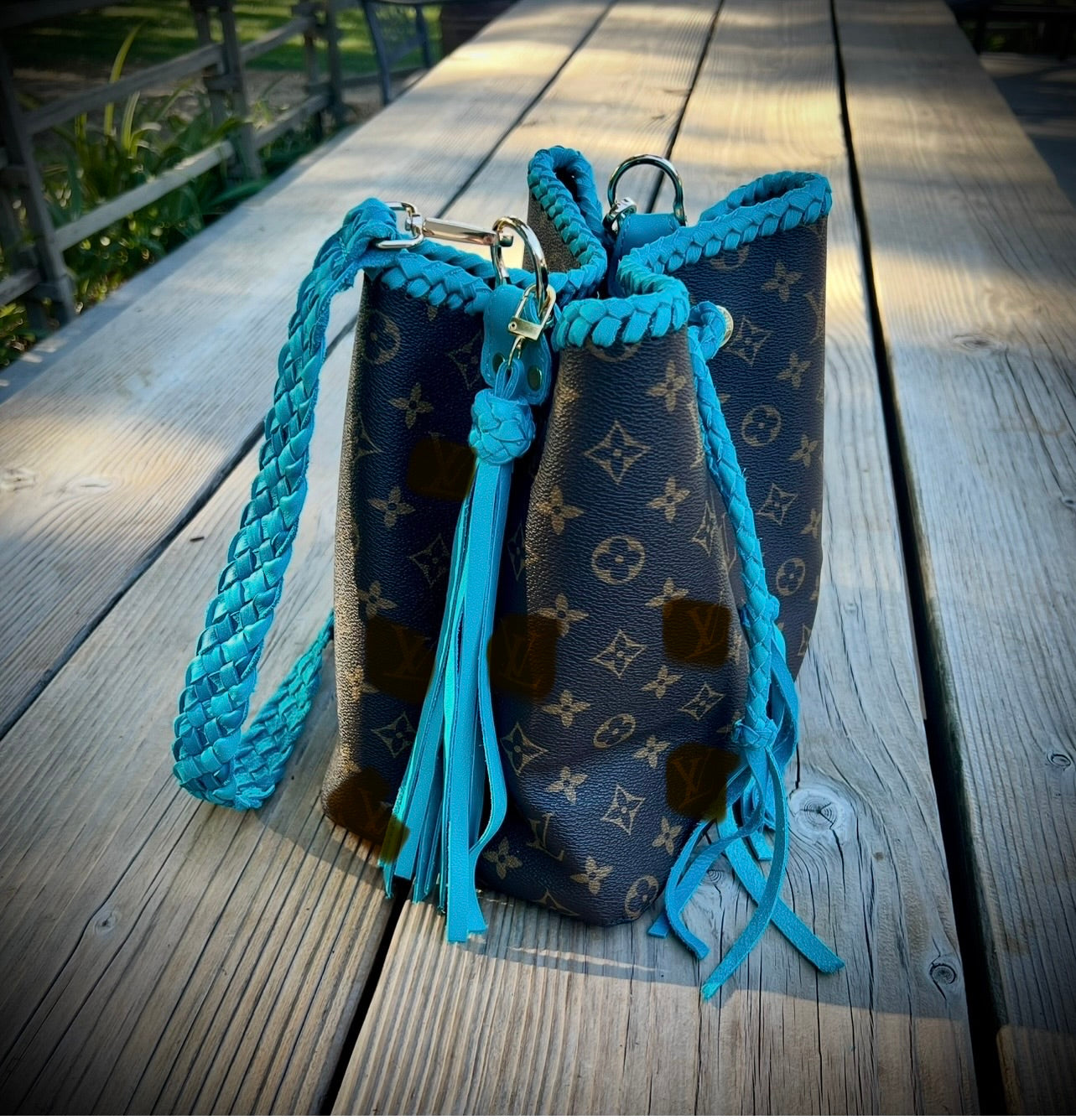Turquoise Bucket Bag