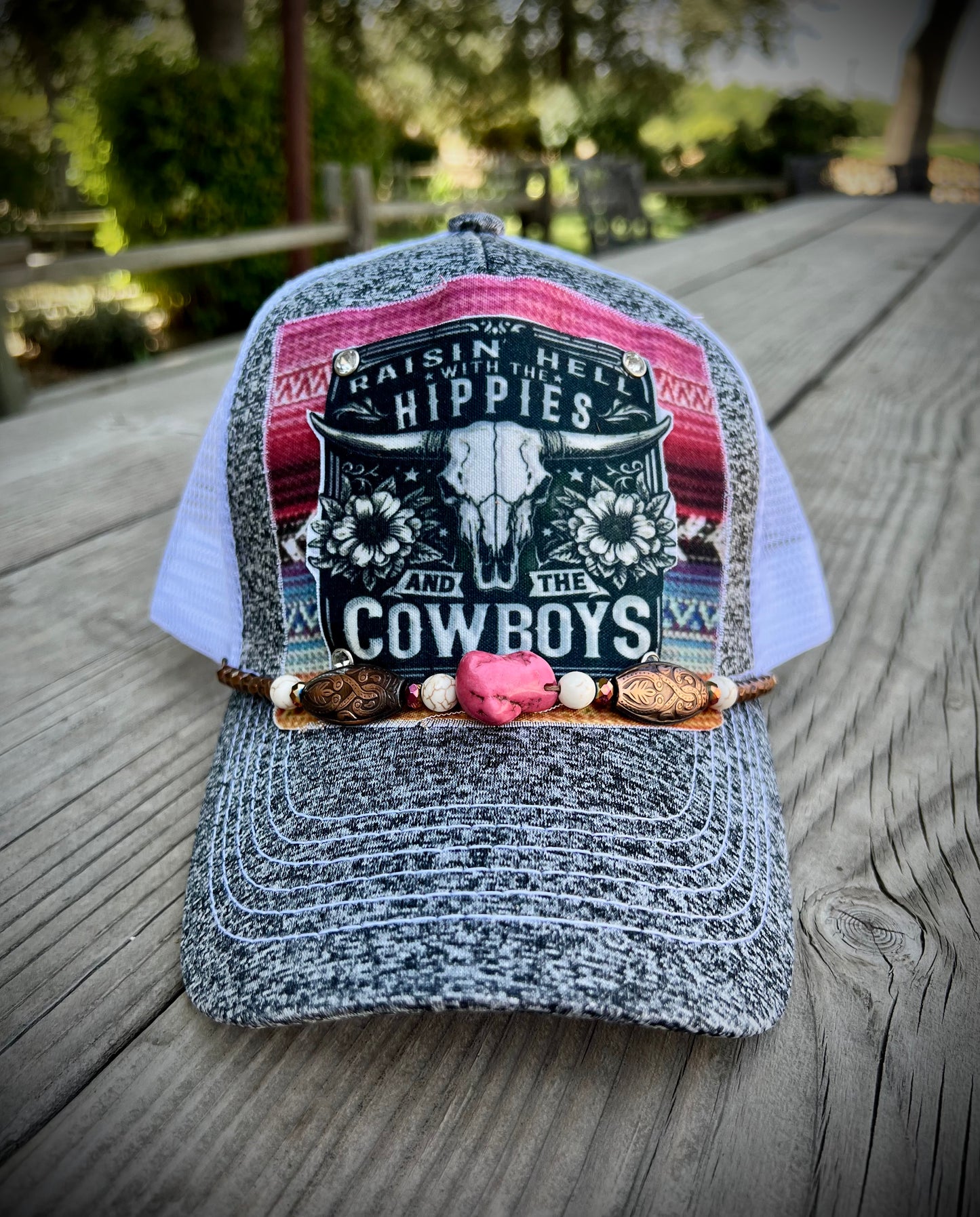 Hangin with the hippies and the cowboys hat