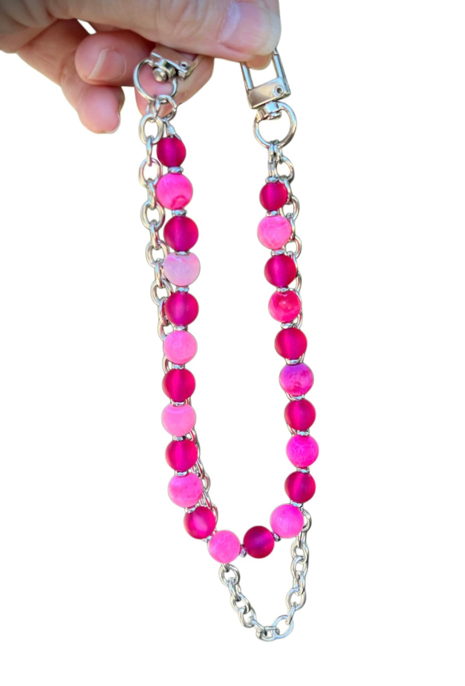 Fuchsia Fever Purse Charm