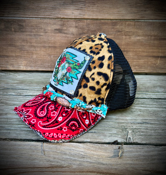 Bull skull trucker