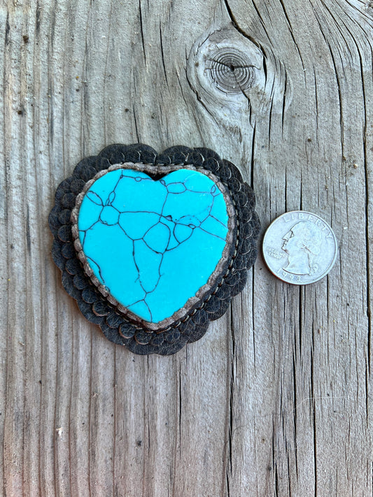 Heart cabochon