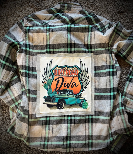 Dirt Road Diva Flannel