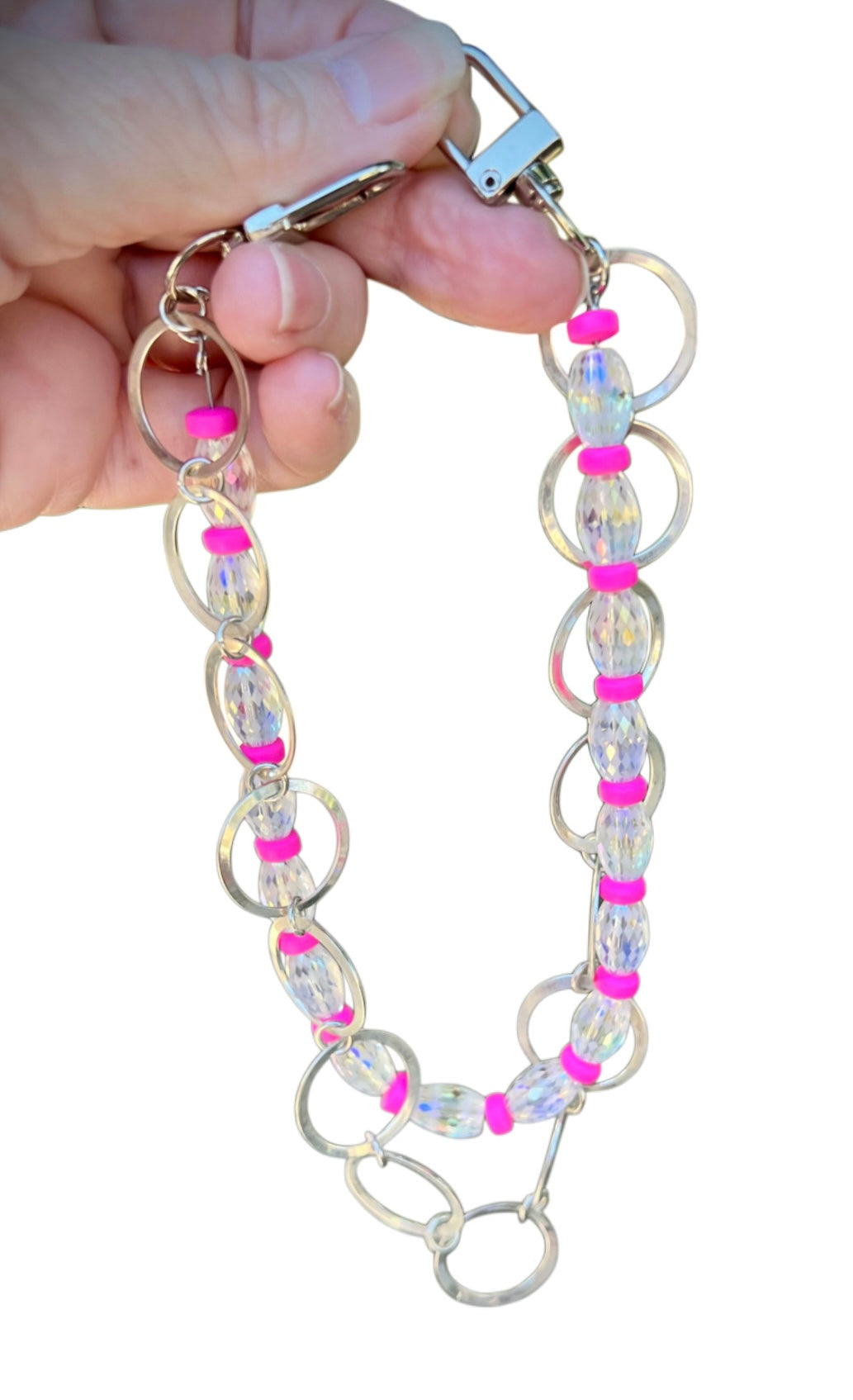 Pink Stardust Purse Charm