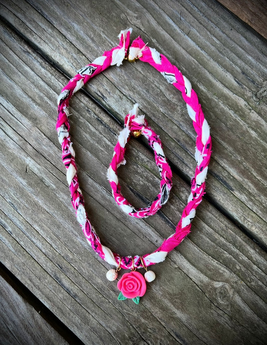 Rose pendant set