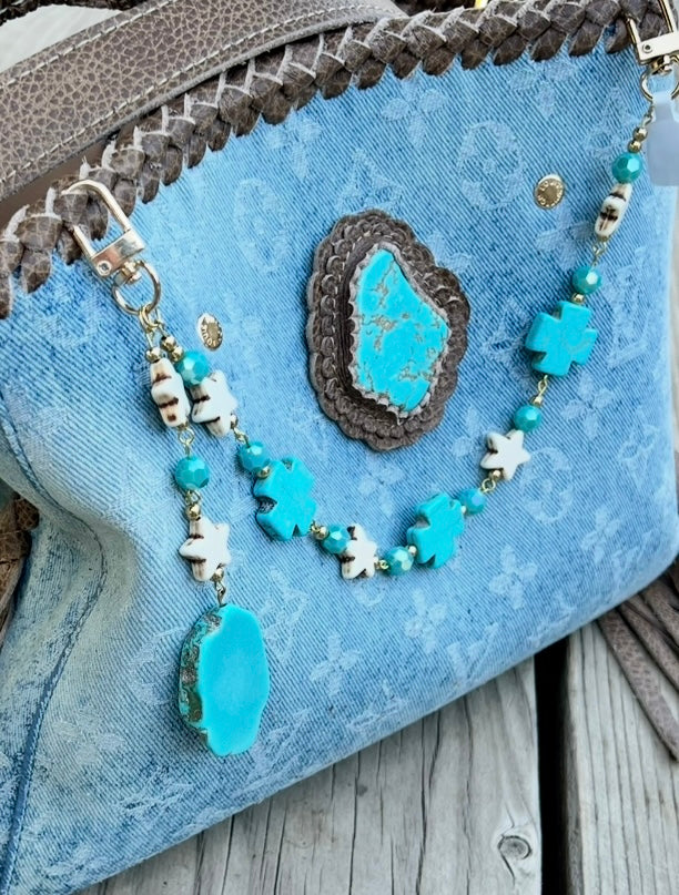 Turquoise Bag Charm