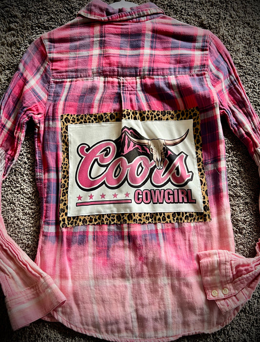 Coors Cowgirl Flannel