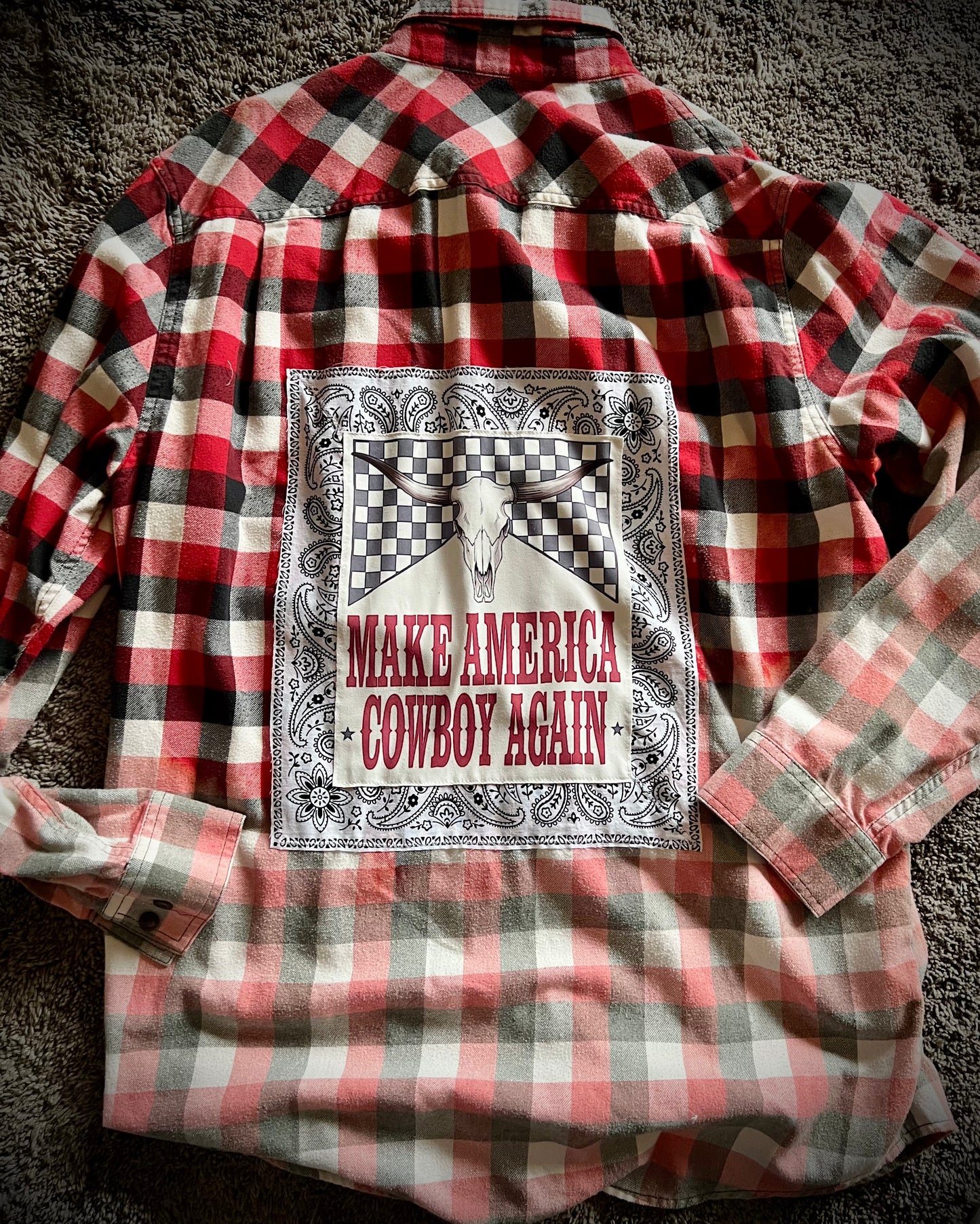 Make America Cowboy Again Flannel