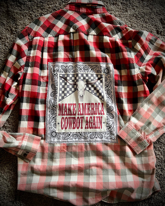 Make America Cowboy Again Flannel
