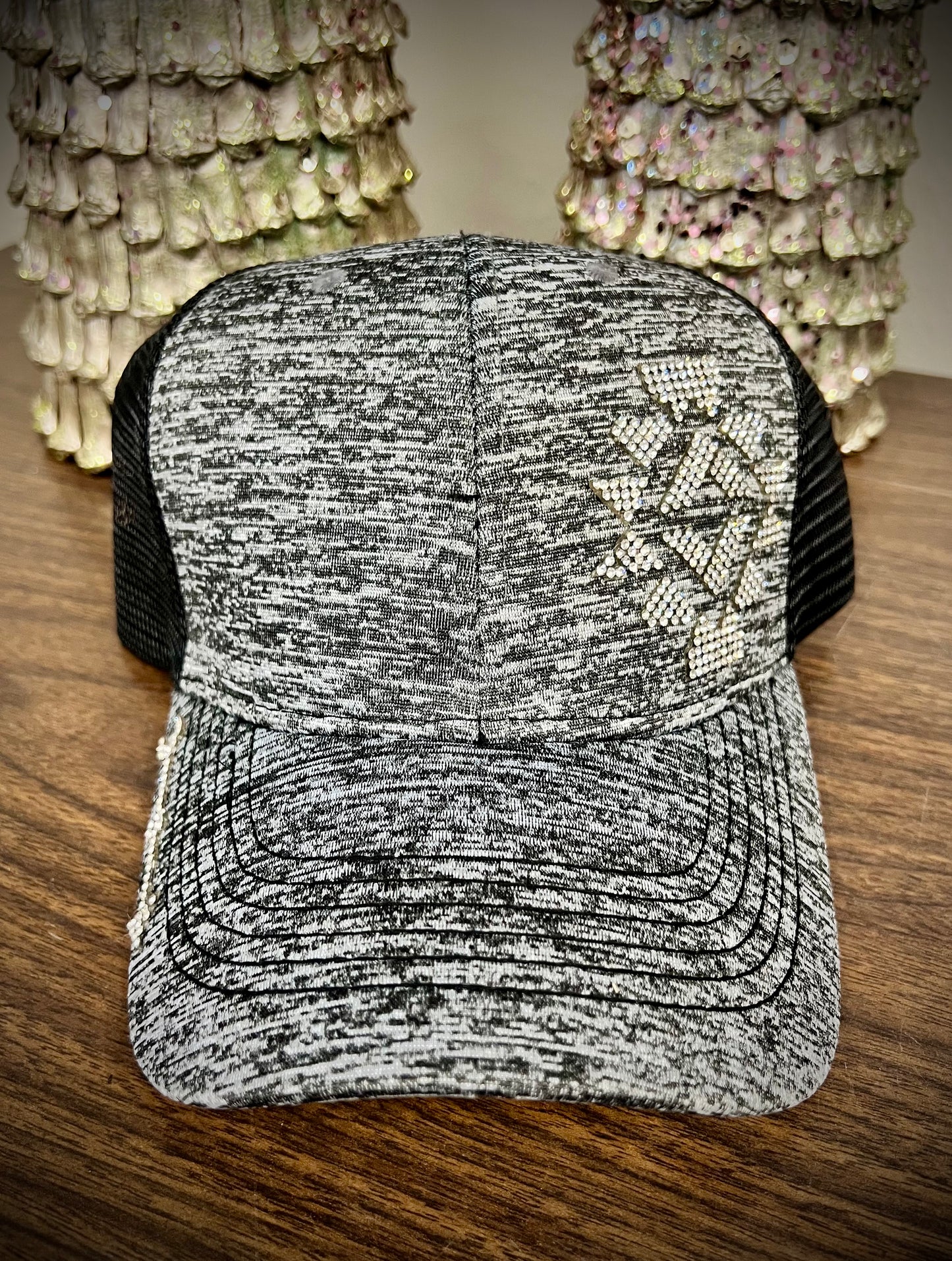 Aztec rhinestone hat