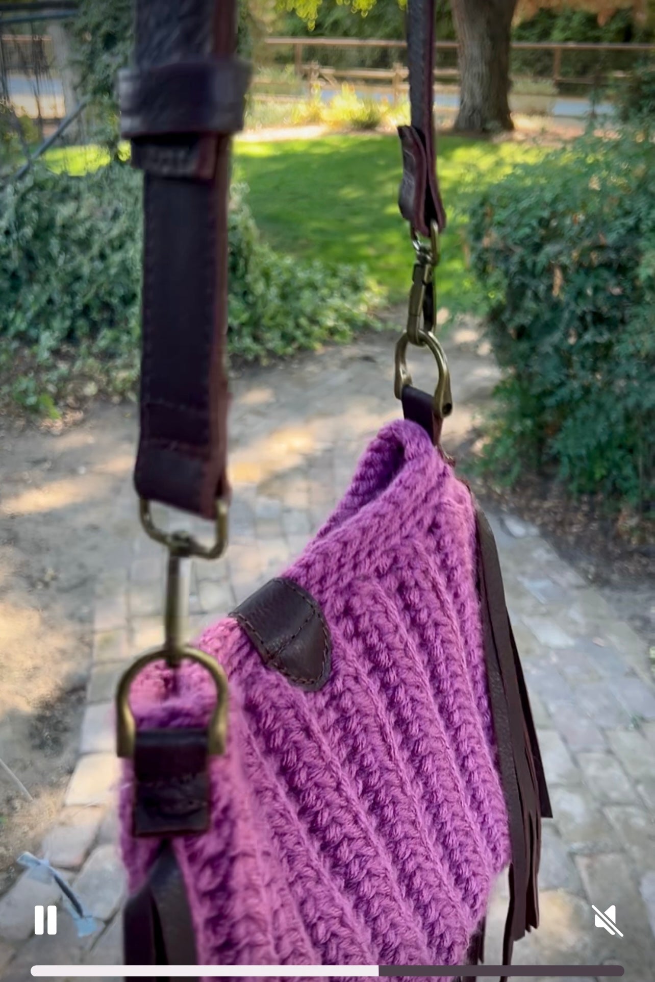 Plum colored crossbody