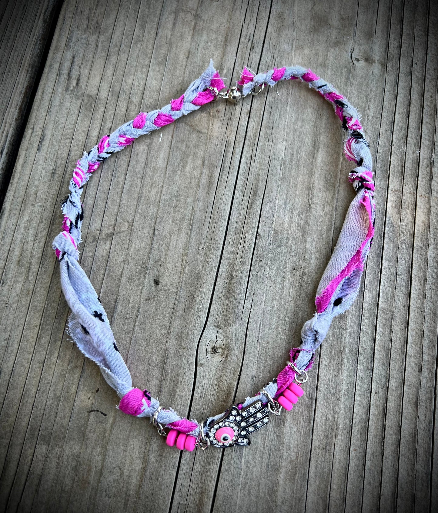 Bandana charm necklace