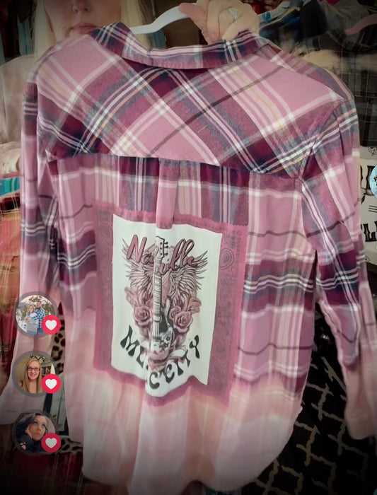 Nashville Music City Flannel