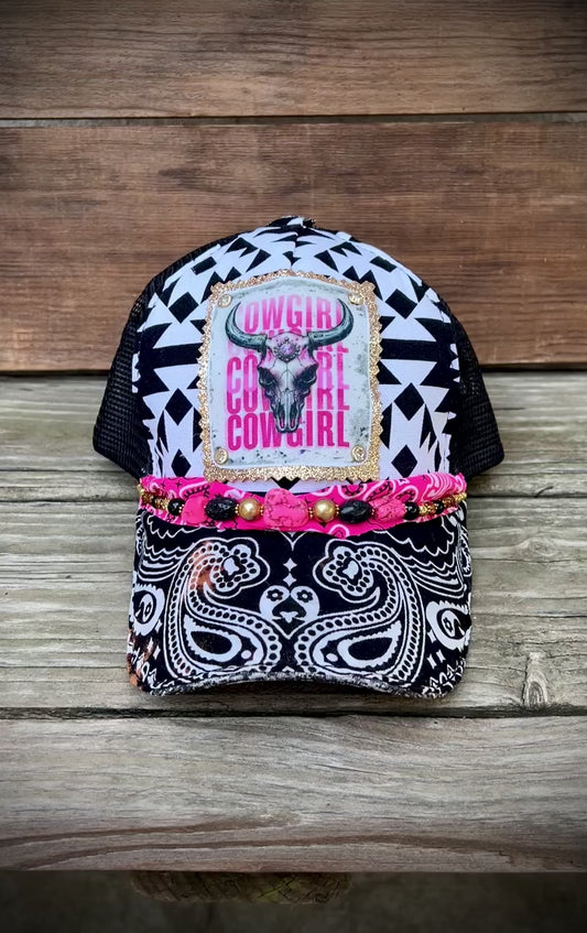 Cowgirl trucker hat