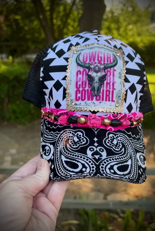 Cowgirl trucker hat